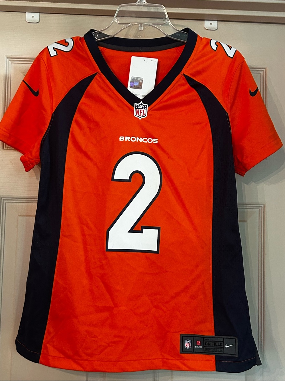 NWT Nike NFL Denver Broncos Orange/Navy Women’s Football Jersey #2 Surtain II
